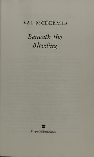 Cover image for Beneath the bleeding