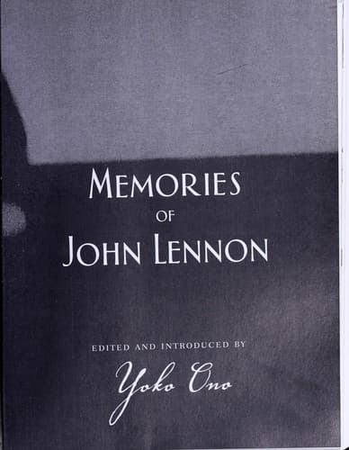 Cover image for Memories of John Lennon