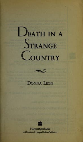 Cover image for Death in a Strange Country