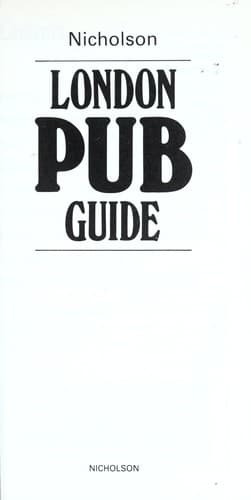 Cover image for Nicholson London pub guide
