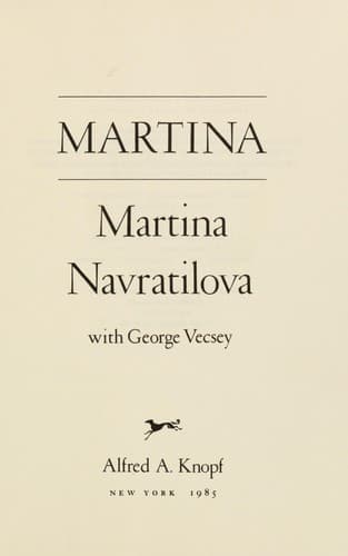 Cover image for Martina