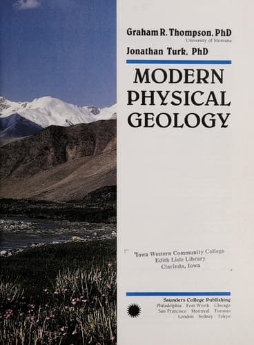 Cover image for Modern physical geology