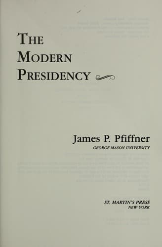 Cover image for The modern presidency