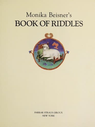 Cover image for Monika Beisner's Book of riddles.