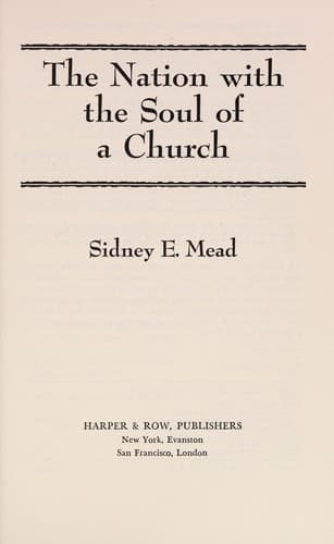 Cover image for The nation with the soul of a church