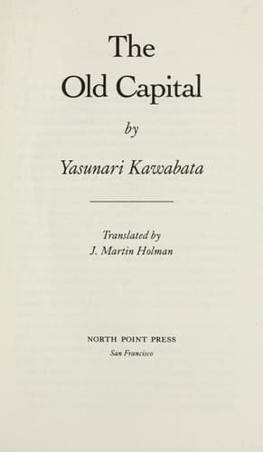Cover image for The old capital