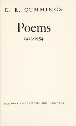 Cover image for Poems, 1923-1954