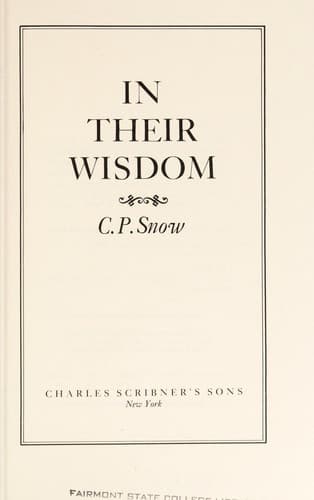 Cover image for In their wisdom