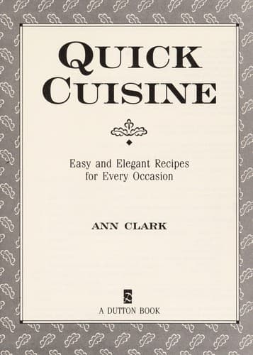 Cover image for Quick cuisine