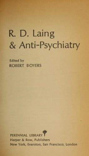 Cover image for R. D. Laing & anti-psychiatry.