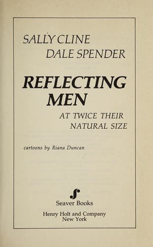 Cover image for Reflecting men at twice their natural size