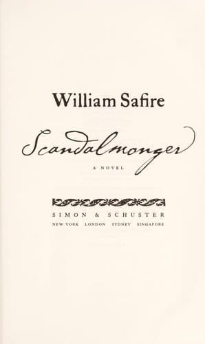 Cover image for Scandalmonger