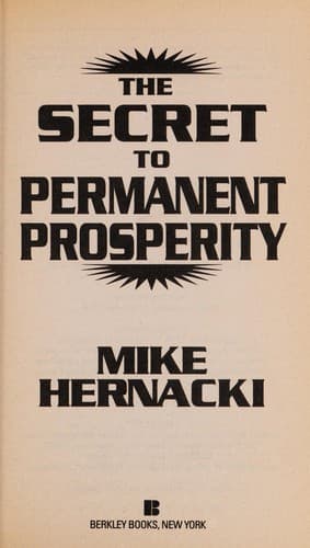 Cover image for The secret to permanent prosperity