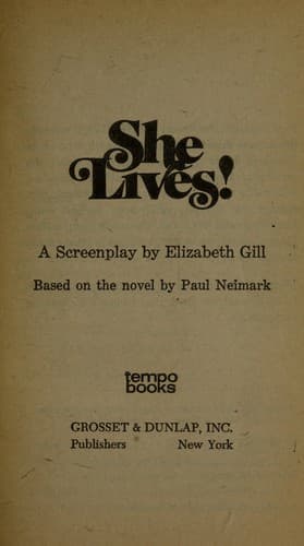 Cover image for She lives!