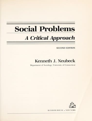 Cover image for Social problems