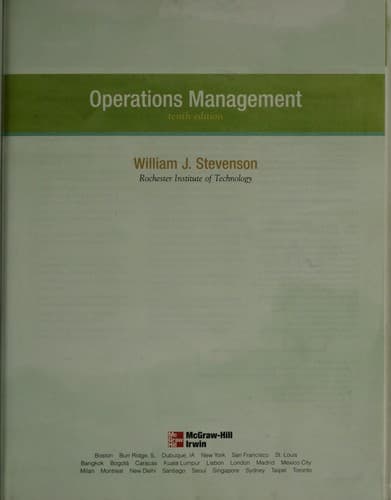 Cover image for Operations management