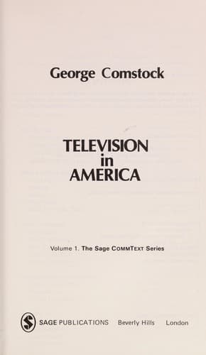 Cover image for Television in America