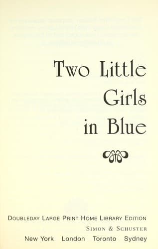 Cover image for Two Little Girls in Blue