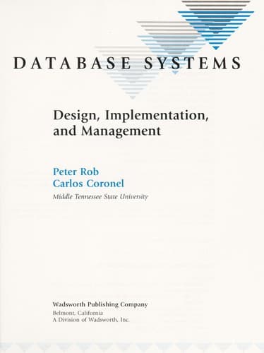 Cover image for Database systems