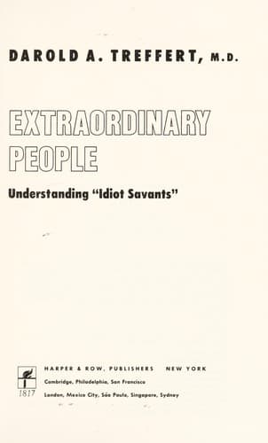 Cover image for Extraordinary people
