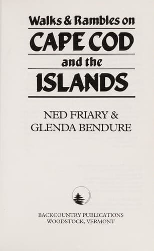 Cover image for Walks & rambles on Cape Cod and the islands