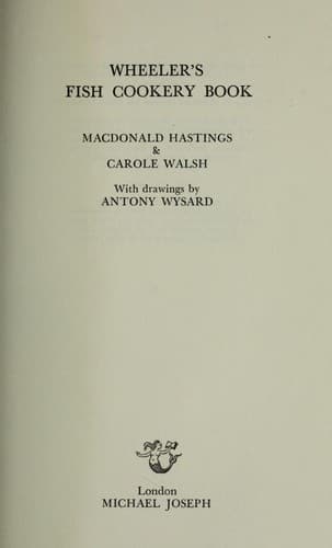 Wheeler's fish cookery book