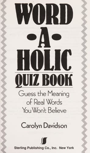 Cover image for Word-a-holic quiz book