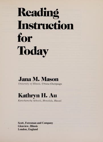 Cover image for Reading instruction for today