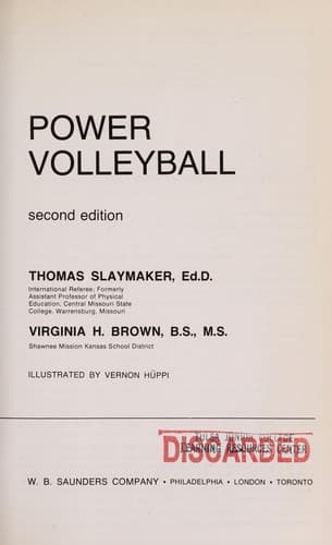 Cover image for Power volleyball