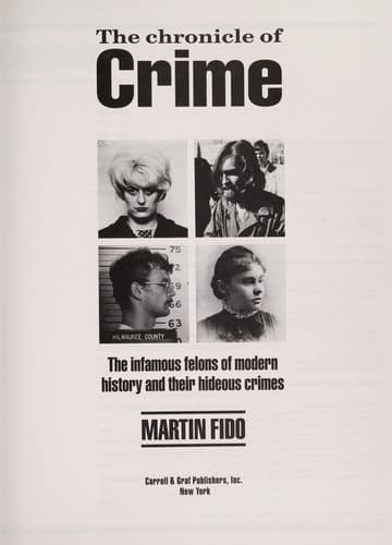 Cover image for The chronicle of crime