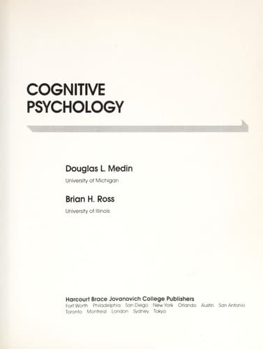 Cover image for Cognitive Psychology