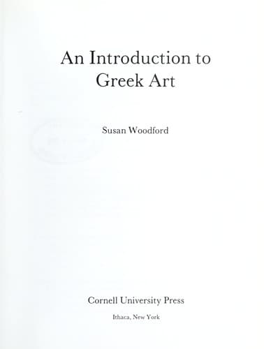 Cover image for An introduction to Greek art