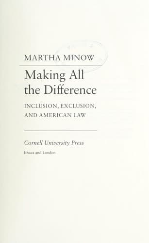 Cover image for Making all the difference