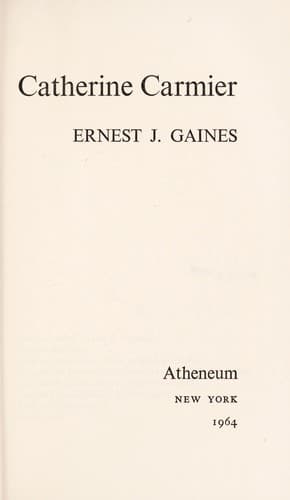 Cover image for Catherine Carmier