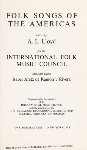 Folk songs of the Americas
