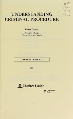 Cover image for Understanding criminal procedure