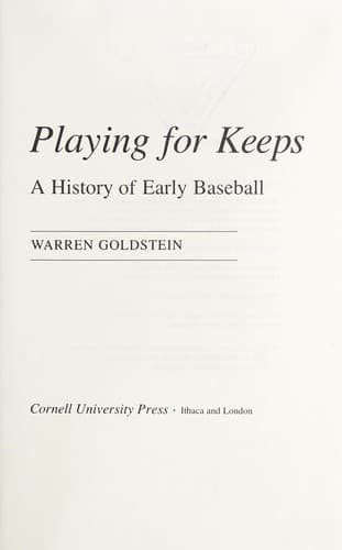 Cover image for Playing for keeps