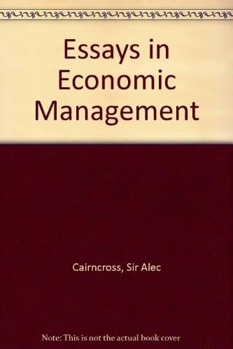 Cover image for Essays in economic management
