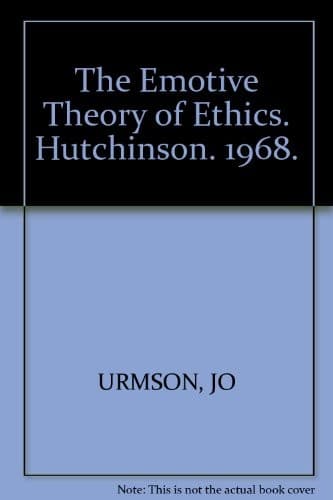 Cover image for The emotive theory of ethics
