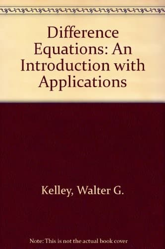Cover image for Difference equations