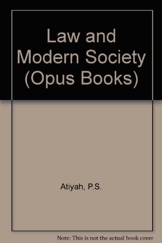 Cover image for Law and modern society
