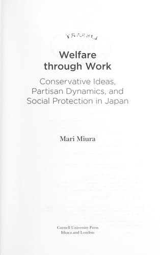 Welfare through work