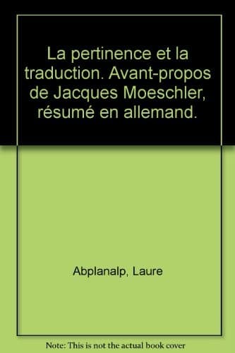 La pertinence et la traduction