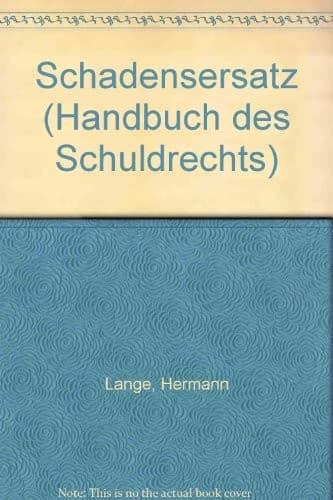 Cover image for Schadensersatz