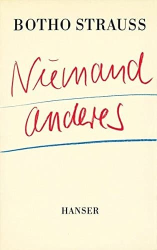 Cover image for Niemand anderes