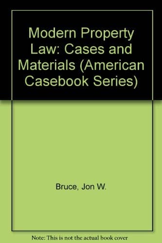 Cover image for Cases and materials on modern property law