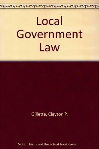 Cover image for Local government law