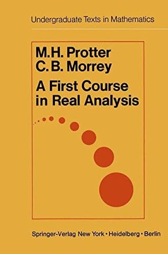 Cover image for A first course in real analysis
