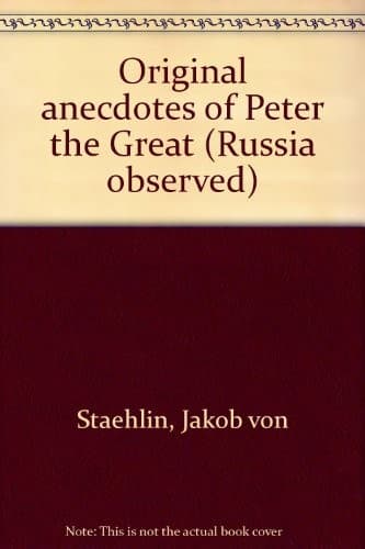 Cover image for Original anecdotes of Peter the Great.