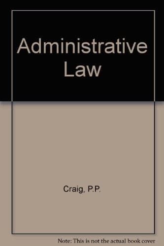 Cover image for Administrative law